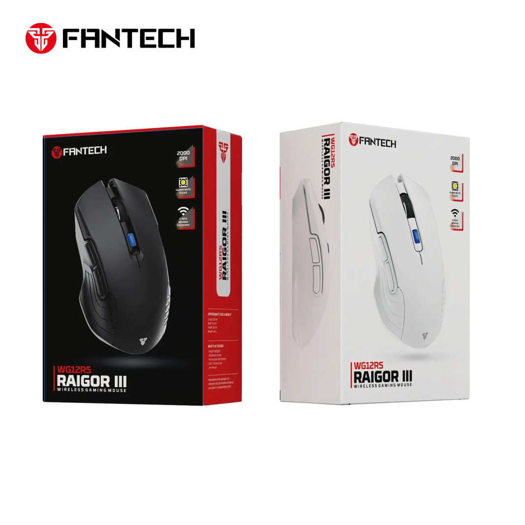 FANTECH WG12RS RAIGOR III WIRELESS GAMING MOUSE - WHITE