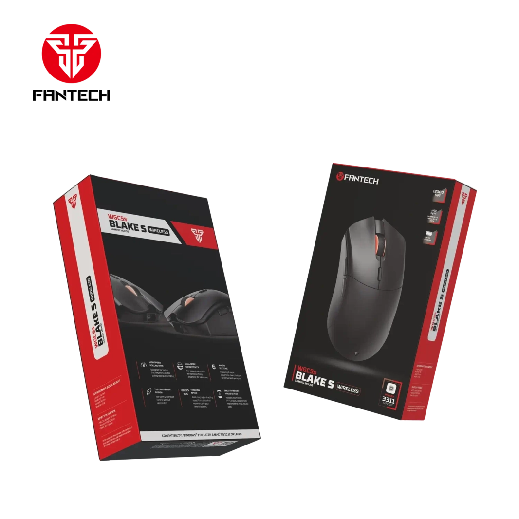 FANTECH WGC5S BLAKE S DUAL MODE WIRELESS GAMING MOUSE - BLACK