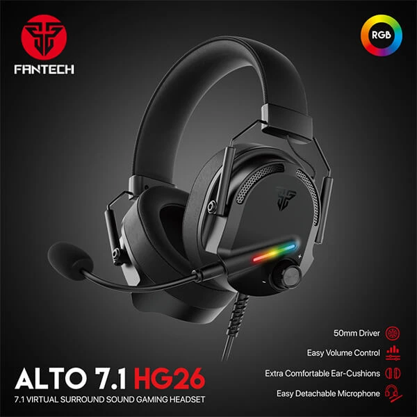 FANTECH ALTO HG26 7.1 VIRTUAL SURROUND SOUND GAMING HEADSET