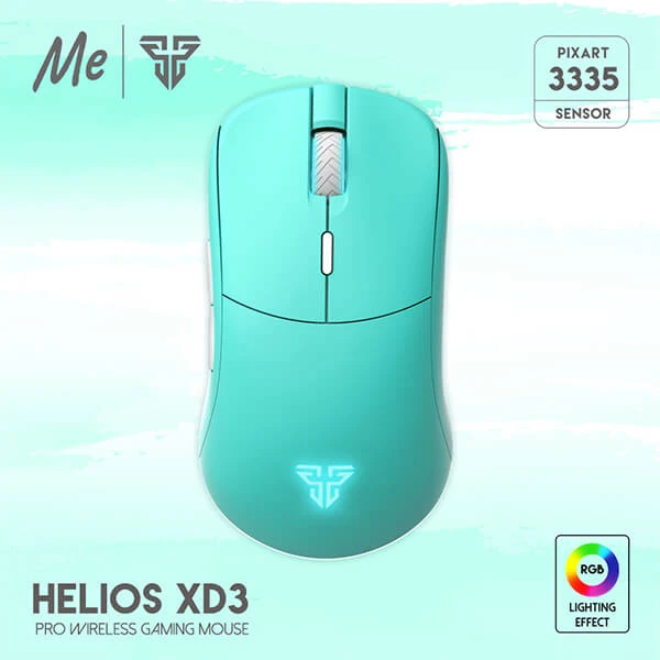 Fantech HELIOS XD3 Mint Edition MACRO RGB Gaming Mouse