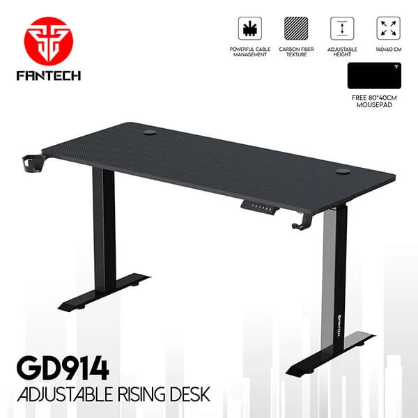 FANTECH GD914 ADJUSTABLE RISING DESK - Black