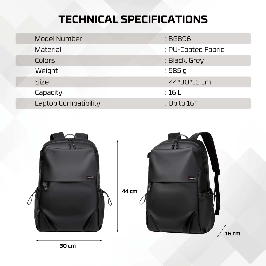 FANTECH OXFORD BG896 BACKPACK - GREY