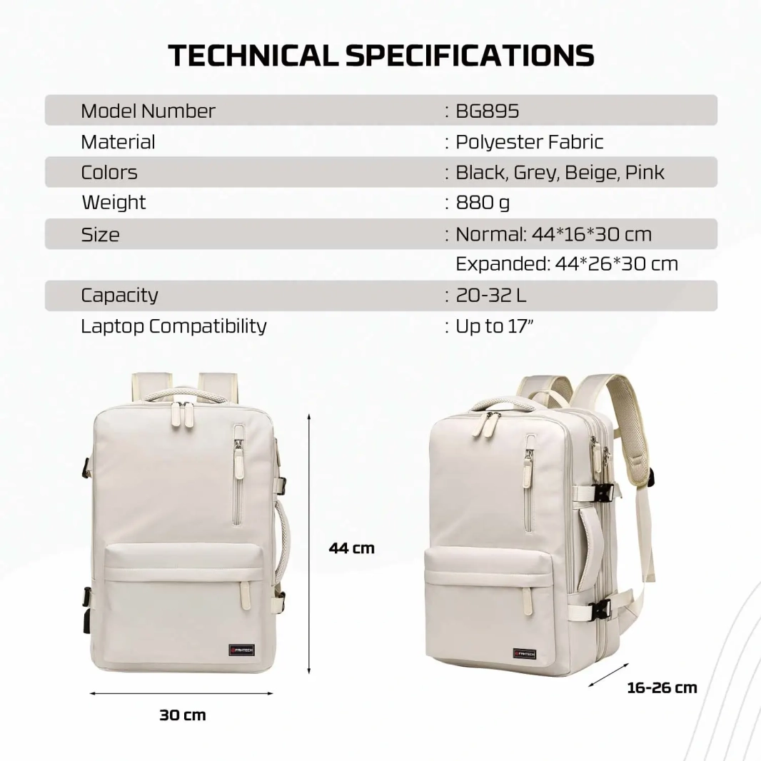 FANTECH VOYAGER BG895 BACKPACK - GREY