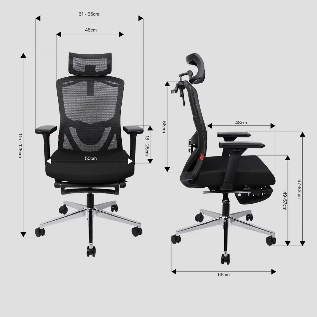 FANTECH OCA259 PRO OFFICE CHAIR - BLACK