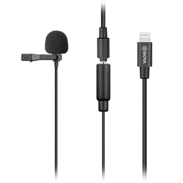 BOYA BY-M2 CLIP-ON LAVALIER MICROPHONE FOR IOS DEVICES