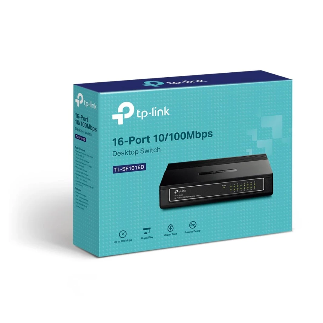 TP-Link TL-SF1016D مفتاح سطح المكتب 16 منفذ 10/100 ميجابت في الثانية