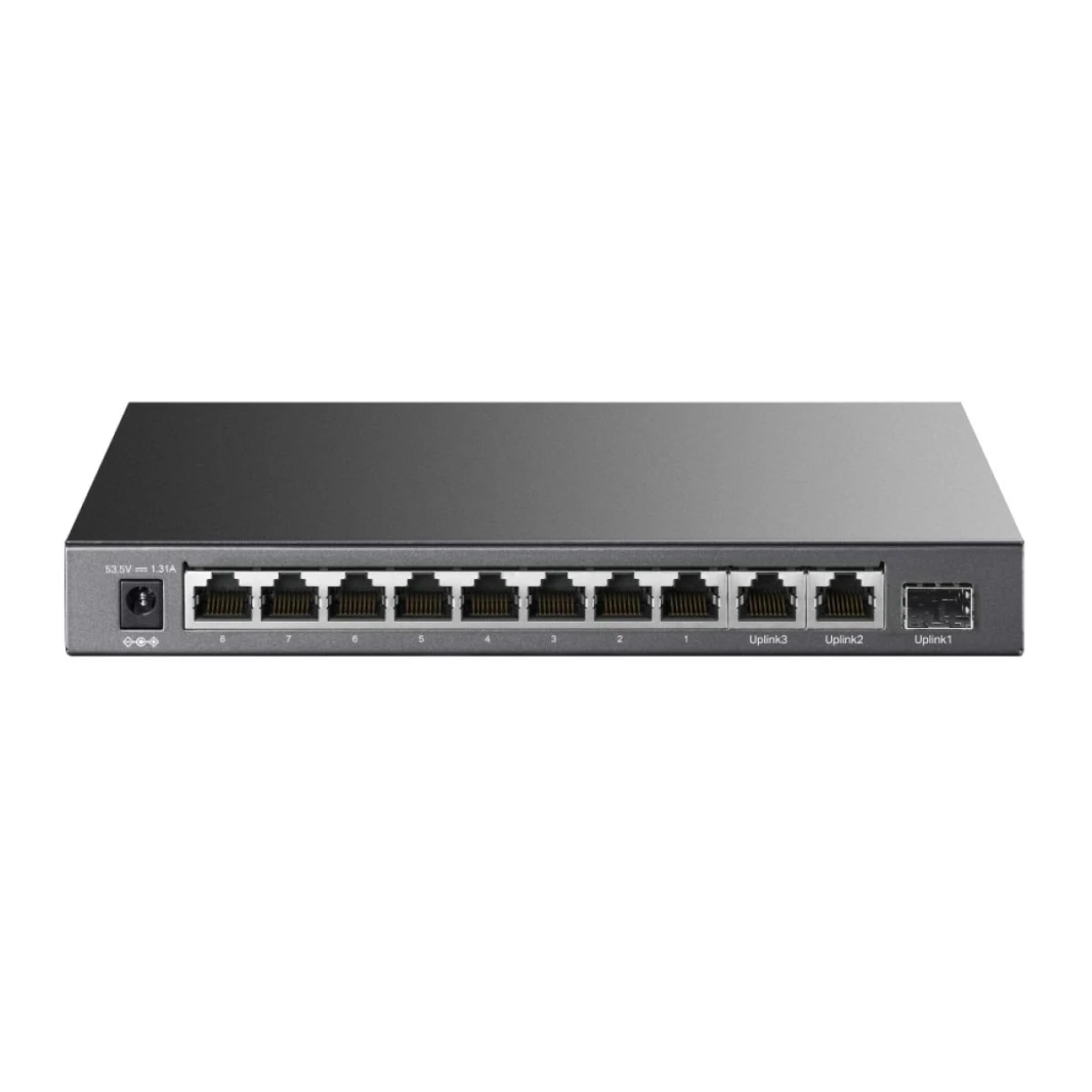 TP-Link TL-SL1311P 8-Port 10/100Mbps + 3-Port Gigabit Desktop Switch مع 8-Port PoE+