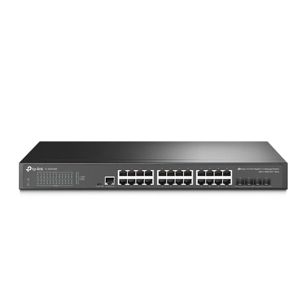 TP-Link Omada TL-SG3428X JetStream 24-Port Gigabit L2+ Managed Switch مع 4 فتحات 10GE SFP+