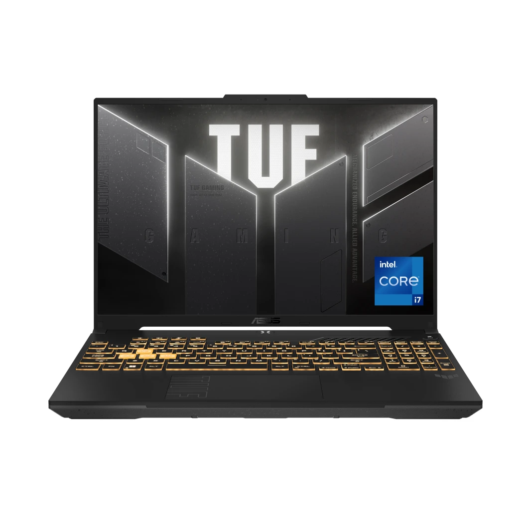 ASUS TUF Gaming F16 – i7-13650HX – RTX 4050 – 16 بوصة – 16 جيجابايت DDR5 – 1 تيرابايت SSD – Windows 11 – FX607JU-I71T16