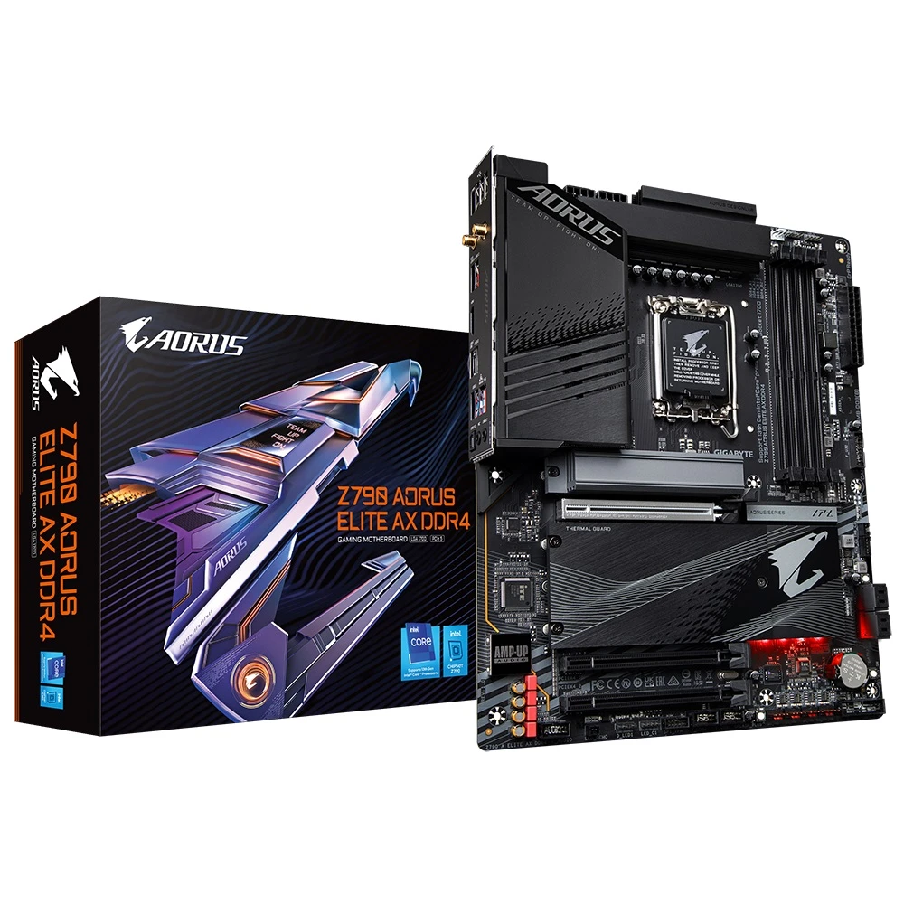 لوحة أم Gigabyte Z790 Aorus Elite AX DDR4، LGA 1700 للجيل الثالث عشر والثاني عشر من Intel، Z790-Aorus-Elite-AX-DDR4