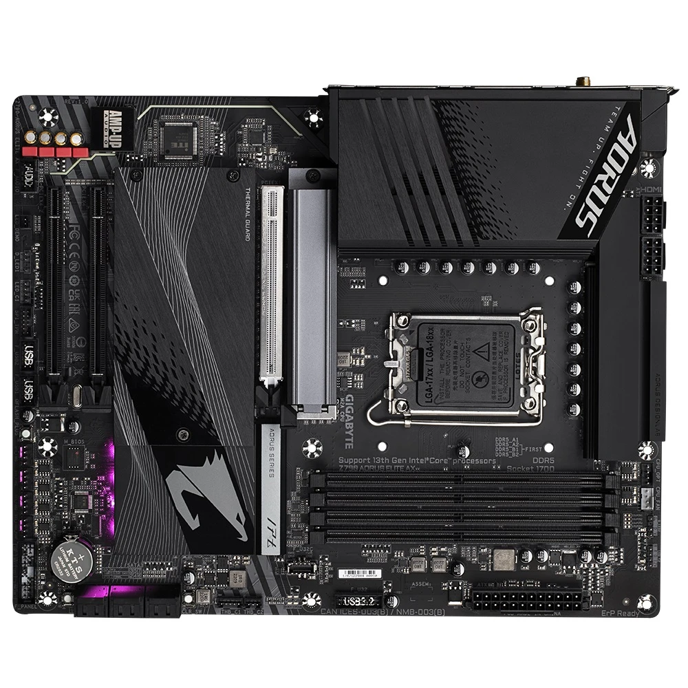 لوحة أم Gigabyte Z790 Aorus Elite AX DDR4، LGA 1700 للجيل الثالث عشر والثاني عشر من Intel، Z790-Aorus-Elite-AX-DDR4