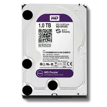 قرص صلب للمراقبة Western Digital 1TB Purple من Hikvision [ WD10PURX ]