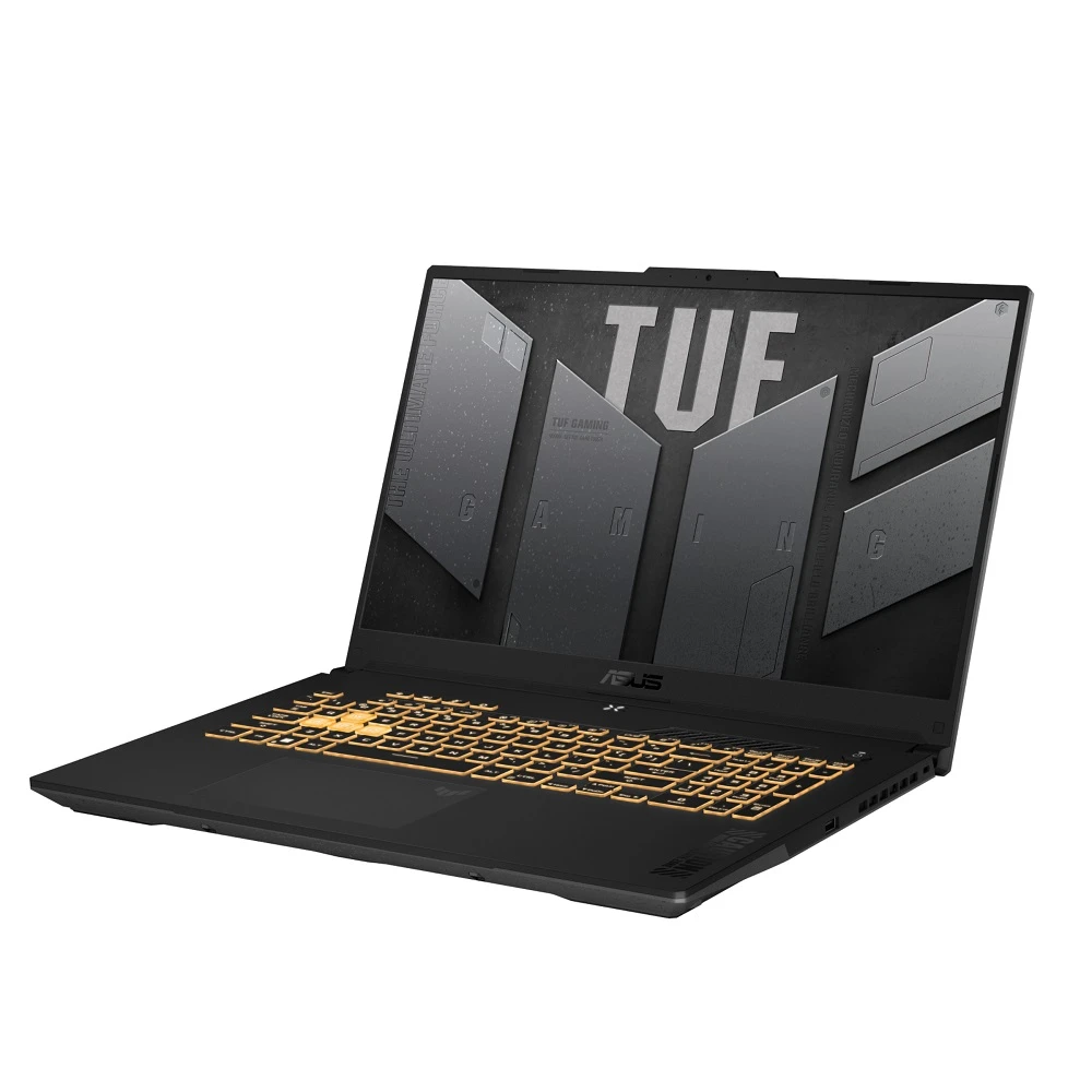 لابتوب اسوس TUF Gaming F17 ” انتل كور i7-13620H، 512 جيجا بايت SSD NVMe، 16 جيجا بايت DDR5 RAM، معالج رسومات GeForce RTX 4050 6 جيجا بايت، شاشة FHD مقاس 17 بوصة، نظام تشغيل DOS ” FX707VU-HX150