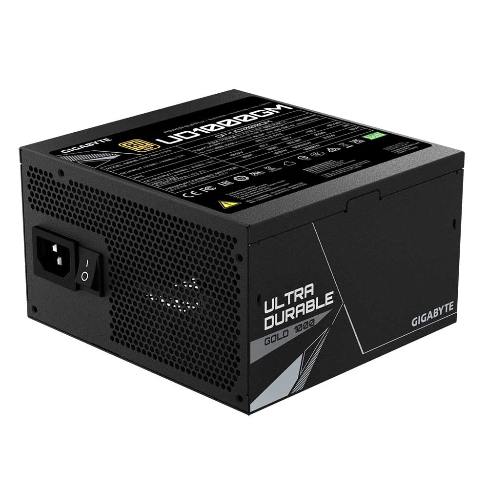 مزود الطاقة Gigabyte 1000W UD1000GM 80-Plus Gold بتصميم معياري بالكامل [GP-UD1000GM]