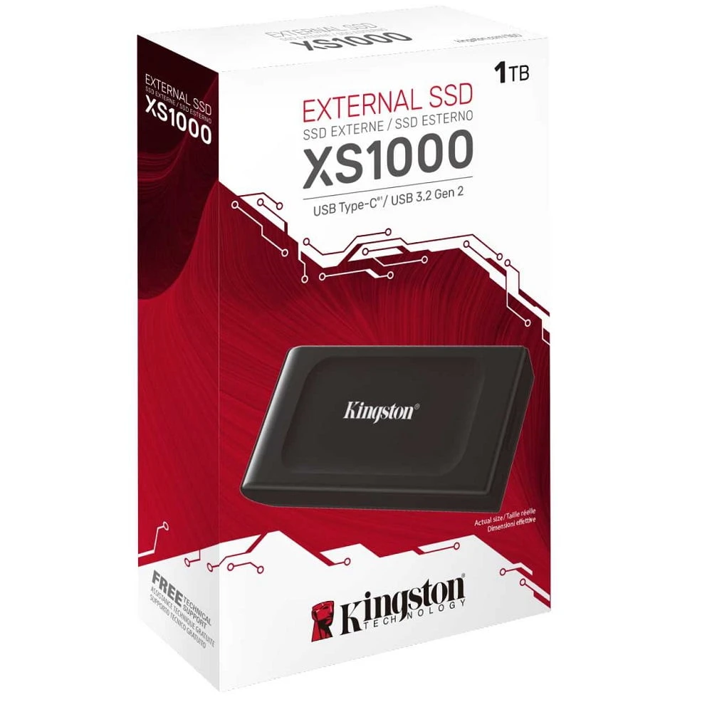 وحدة تخزين SSD خارجية Kingston XS1000 بسعة 1 تيرابايت SXS1000/1000G