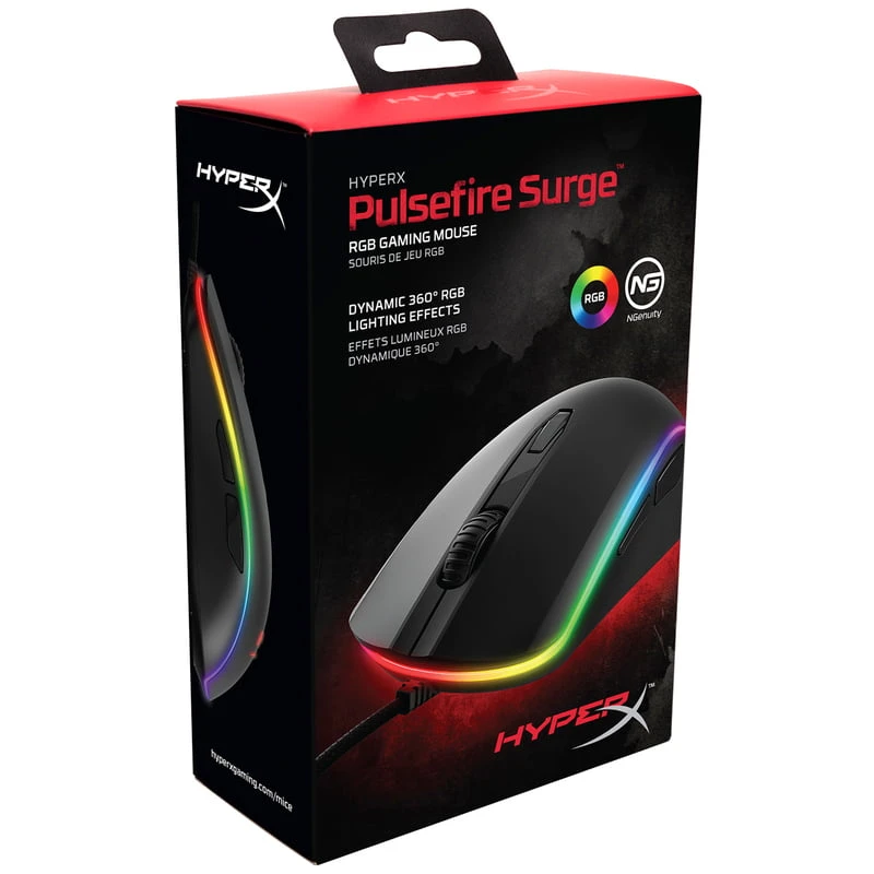 ماوس الألعاب HyperX Pulsefire Surge RGB [ HX-MC002B – 4P5Q1AA ]