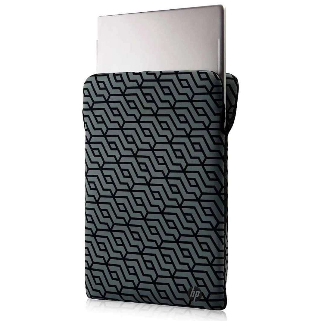 جراب كمبيوتر محمول HP Neoprene Reversible Protective مقاس 14 بوصة أسود/جغرافي [ L67075-001 ]