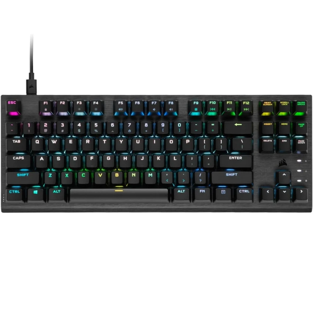 لوحة مفاتيح الألعاب الميكانيكية البصرية CORSAIR K60 PRO TKL RGB Tenkeyless OPX Switch - CH-911D01A-NA