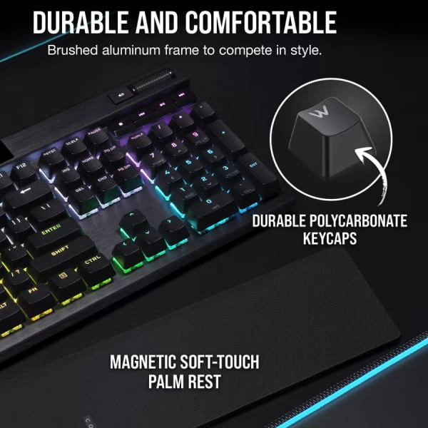 لوحة مفاتيح الألعاب الميكانيكية CORSAIR K70 RGB PRO – CHERRY MX Red – CH-9109410-AR