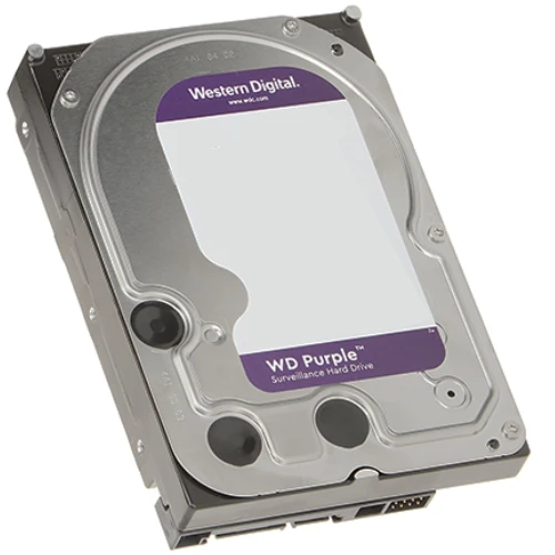 قرص صلب Western Digital Purple Surveillance مقاس 3.5 بوصة – سعة 4 تيرابايت – ذاكرة تخزين مؤقتة 256 ميجابايت – WD43PURZ