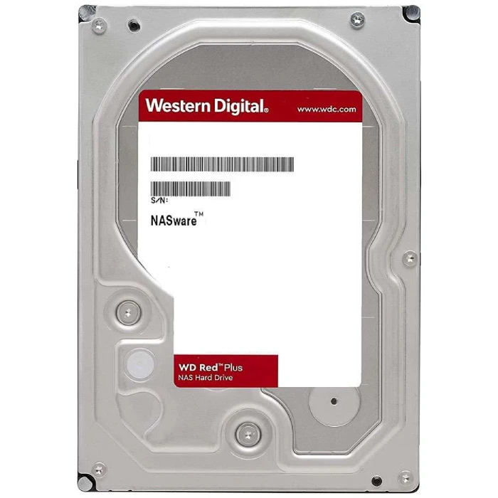 محرك أقراص صلبة Western Digital Red Plus NAS مقاس 3.5 بوصة – سعة 4 تيرابايت – ذاكرة تخزين مؤقتة 256 ميجابايت – WD40EFPX