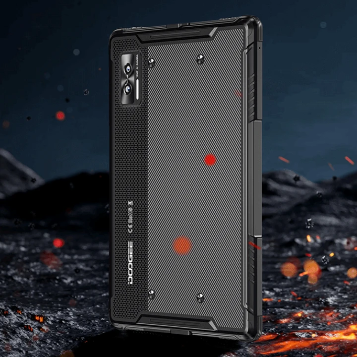 تابلت DOOGEE R08 Rugged – 10.1″ – 6 جيجا بايت رام – سعة تخزين 256 جيجا بايت – أسود – أندرويد 13