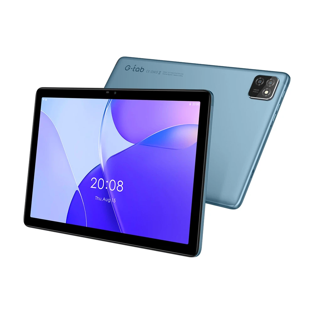 تابلت G-TAB T10 (10.01 بوصة (1280 × 800 IPS) / رباعي النواة / 4 جيجابايت رام / 64 جيجابايت تخزين / 4G / أزرق / أندرويد 13) [ T10 ]