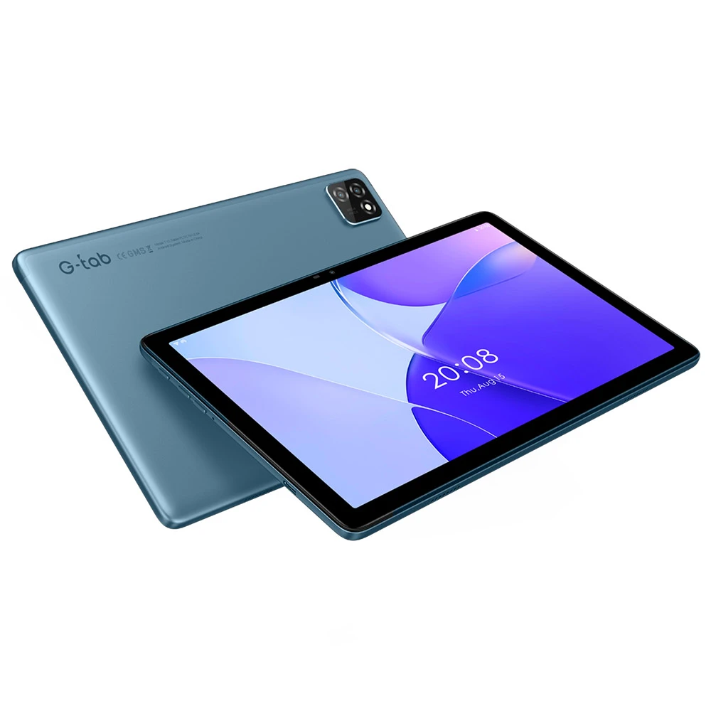 تابلت G-TAB T10 (10.01 بوصة (1280 × 800 IPS) / رباعي النواة / 4 جيجابايت رام / 64 جيجابايت تخزين / 4G / أزرق / أندرويد 13) [ T10 ]