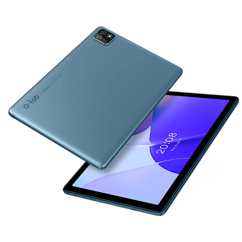 تابلت G-TAB T10 (10.01 بوصة (1280 × 800 IPS) / رباعي النواة / 4 جيجابايت رام / 64 جيجابايت تخزين / 4G / أزرق / أندرويد 13) [ T10 ]