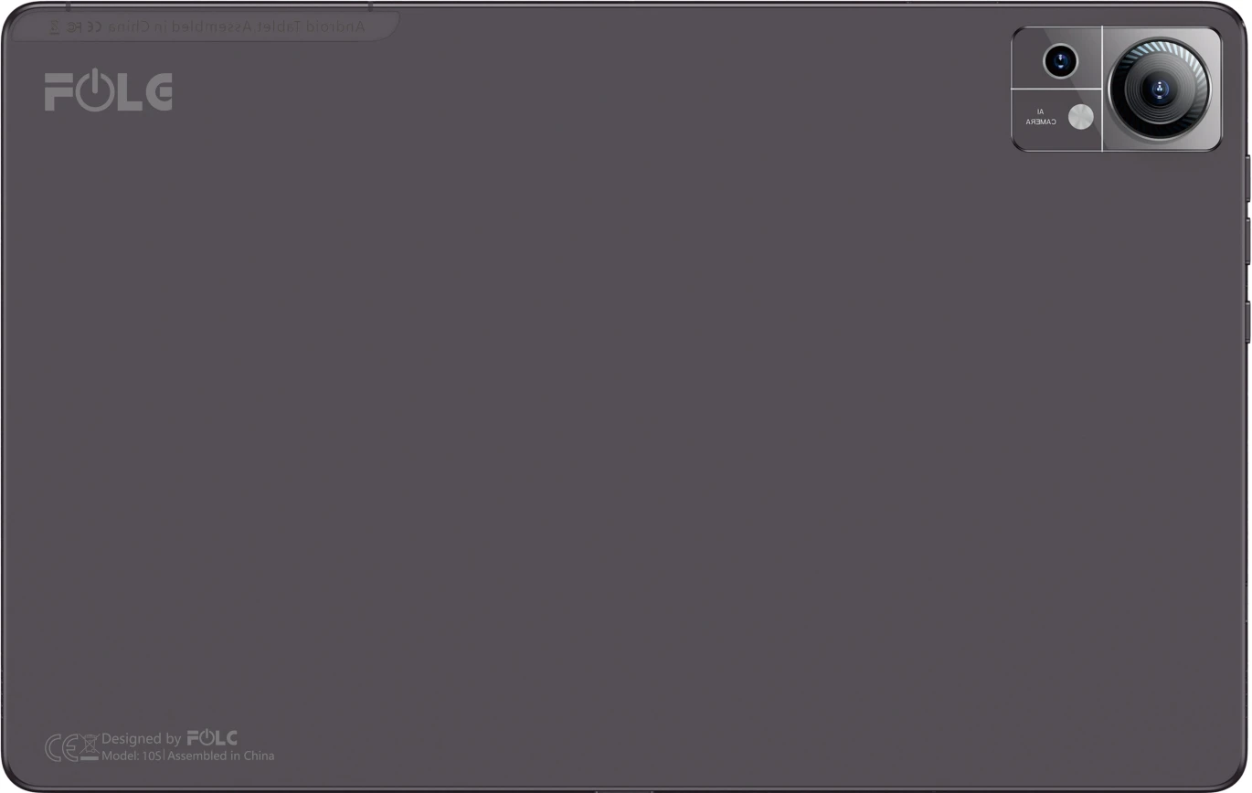 تابلت FOLG Tab 10S سعة 128 جيجابايت، 4+8 جيجابايت، شاشة 10'1HD بوصة، أسود