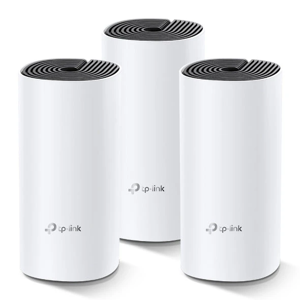 نظام Deco M4 (3 قطع) / Tp-Link Ac1200 لشبكة Wi-Fi للمنزل بالكامل باللون الأبيض