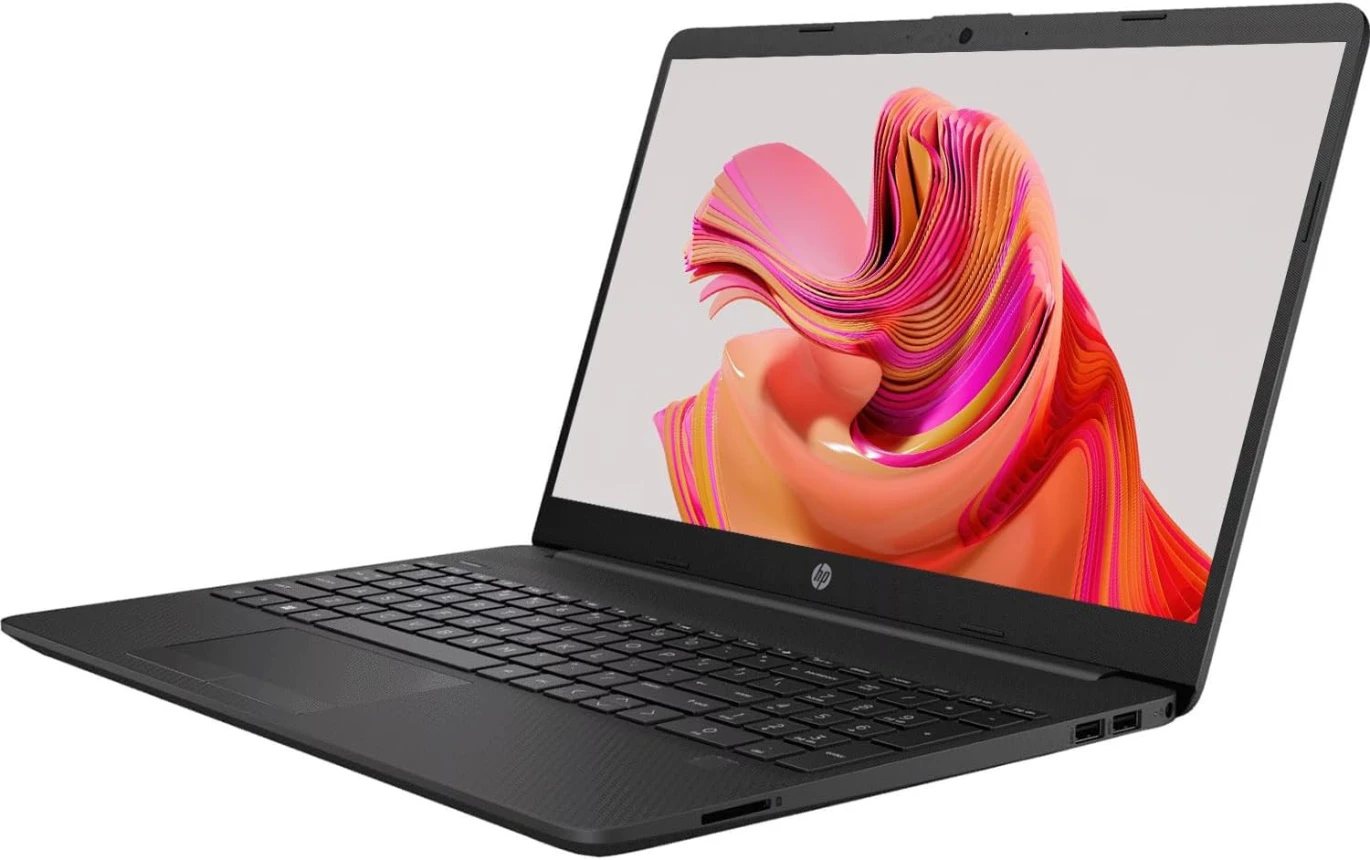 كمبيوتر محمول HP 255 G8 للأعمال، معالج Ryzen 5 5500 سداسي النواة (حتى 4.0 جيجاهرتز)، ذاكرة وصول عشوائي DDR4 سعة 8 جيجابايت، SSD PCIe سعة 256 جيجابايت، شاشة FHD مقاس 15.6 بوصة، نظام التشغيل Windows 11 Pro