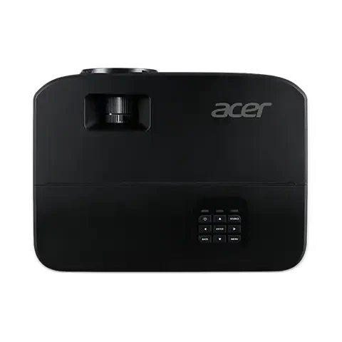 جهاز عرض Acer X1123HP بدقة SVGA (800 × 600)، تباين 20,000:1، سطوع 4000 ANSI، تنسيق 4:3، VGA، HDMI، عمر المصباح 5000 ساعة، مكبرات صوت مدمجة - أسود