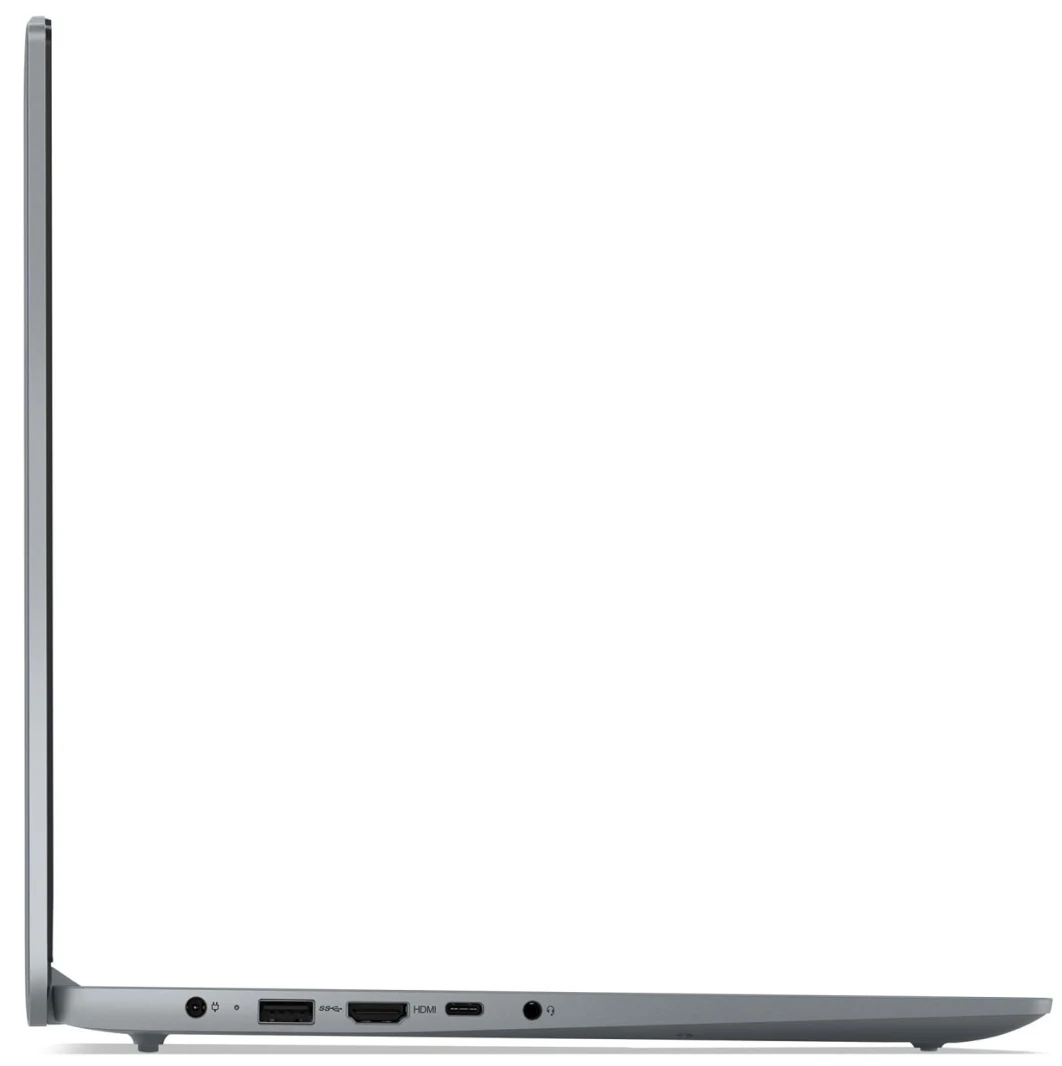 كمبيوتر محمول Lenovo IdeaPad Slim 3 15IRU8 Intel® 13Th Gen Core™ I3-1305U، وذاكرة وصول عشوائي LPDDR5 سعة 8 جيجابايت، ومحرك أقراص SSD NVMe® سعة 256 جيجابايت، وبطاقة رسومات Intel® UHD™، وشاشة 15.6 بوصة IPS بدقة 1920 × 1080 (FHD)، ونظام تشغيل Windows 11 Pro - رمادي قطبي