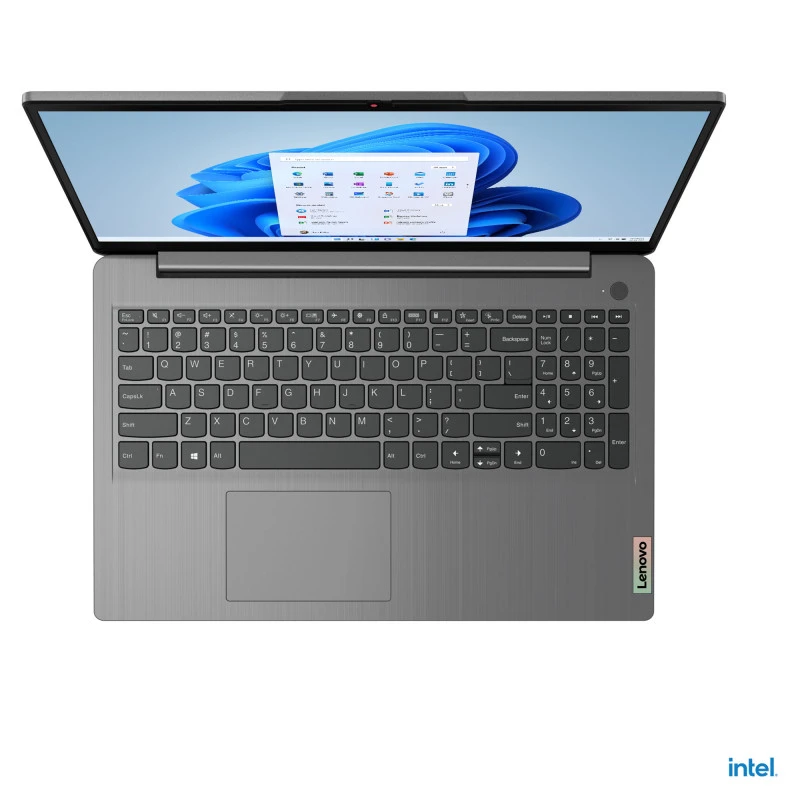 كمبيوتر محمول Lenovo IdeaPad 3 15IAU7 Intel® 12Th Gen Core™ I5-1235U، وذاكرة وصول عشوائي DDR4 سعة 8 جيجابايت، ومحرك أقراص SSD NVMe® سعة 512 جيجابايت، وبطاقة رسومات Intel® Iris™ Xe، وشاشة 15.6 بوصة IPS بدقة 1920 × 1080 (FHD)، ونظام التشغيل Windows 11 Pro - رمادي قطبي