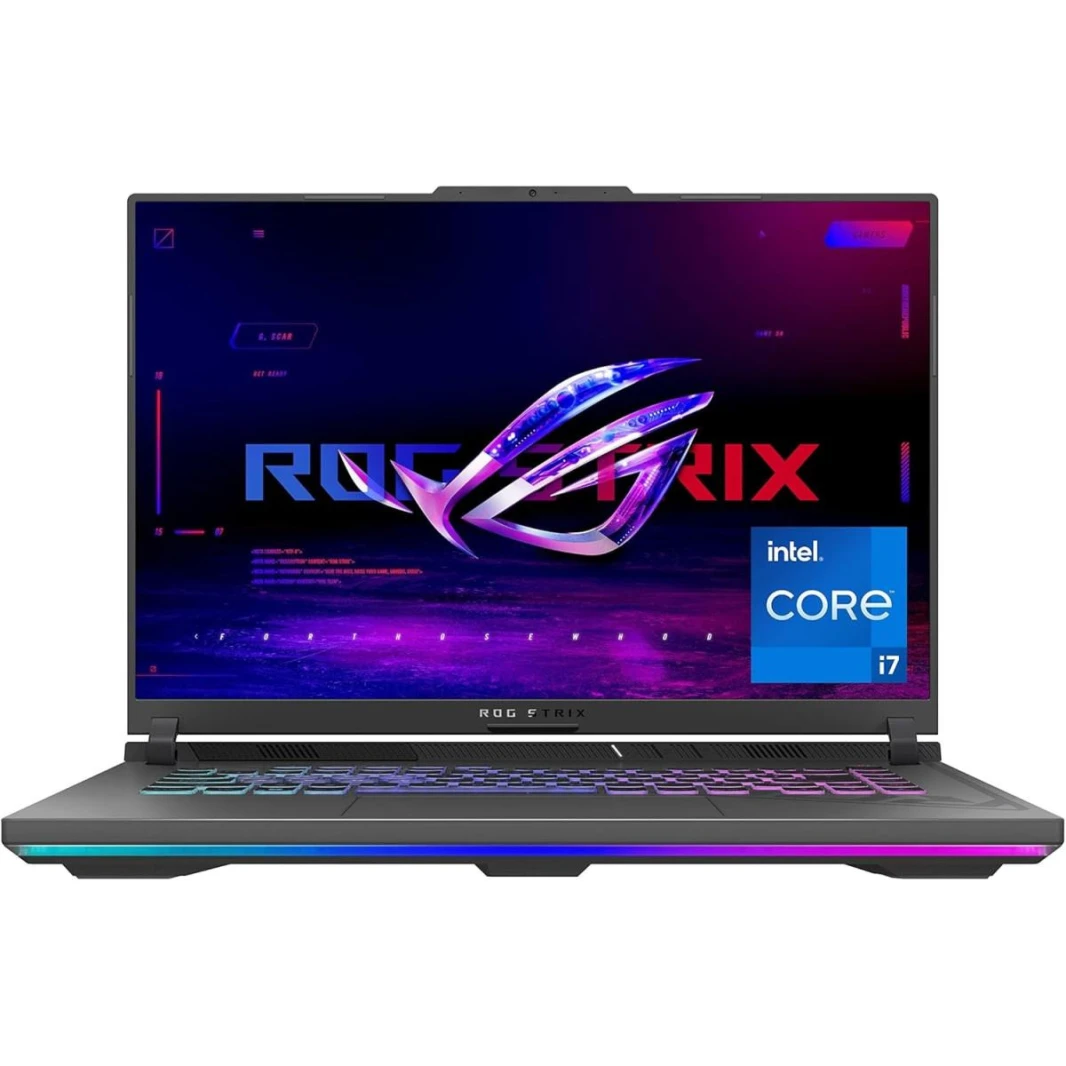 لابتوب ASUS ROG Strix G16 Core I7-13650HX الجيل الثالث عشر RTX 4060 8GB DDR6 16GB DDR5، 512GB SSD، 16 بوصة FHD+ WUXGA، 165 هرتز - أسود