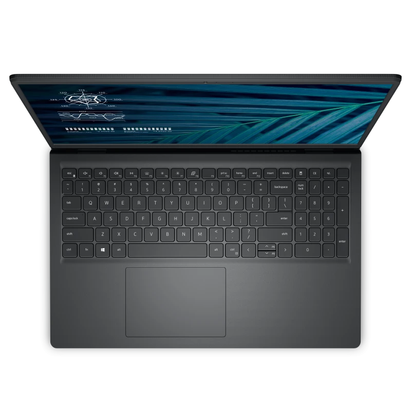 كمبيوتر محمول Dell Vostro 3510 Intel® 11Th Gen™ Core I5-1135G7، ذاكرة وصول عشوائي DDR4 سعة 8 جيجابايت، محرك أقراص SSD NVMe® سعة 256 جيجابايت، رسومات Intel® Iris™ Xe، شاشة 15.6 بوصة بدقة 1366 × 768 (HD)، نظام التشغيل Windows 10 Pro - أسود