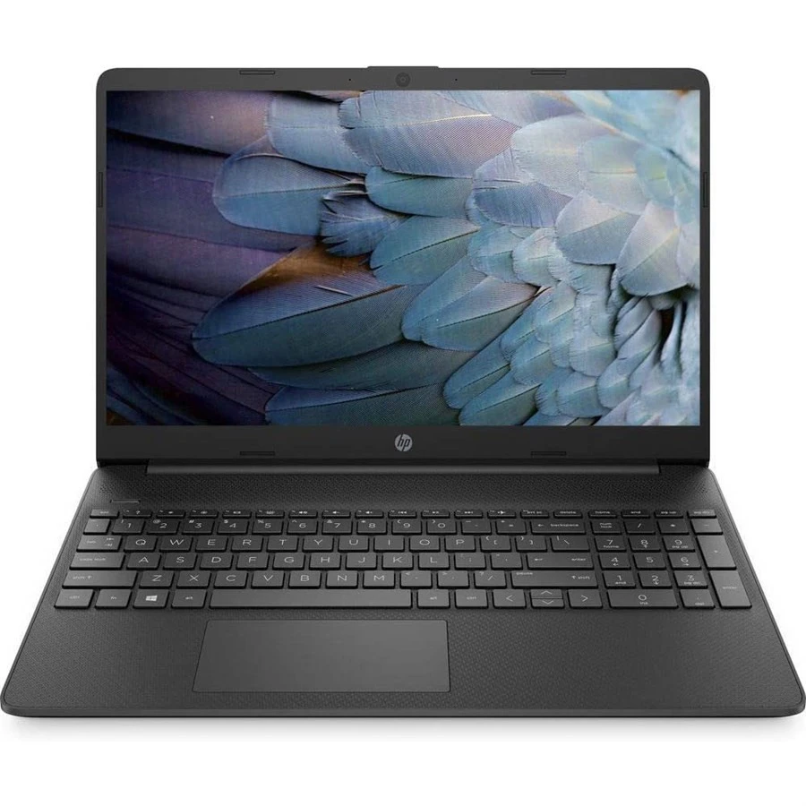 كمبيوتر محمول HP 15s-FQ5021NE Intel® 12Th Gen™ Core I5-1235U، ذاكرة وصول عشوائي DDR4 سعة 8 جيجابايت، محرك أقراص SSD NVMe® سعة 512 جيجابايت، رسومات Intel® Iris® Xe، شاشة 15.6 بوصة بدقة 1366 × 768 (HD)، نظام التشغيل Windows 10 Pro - أسود