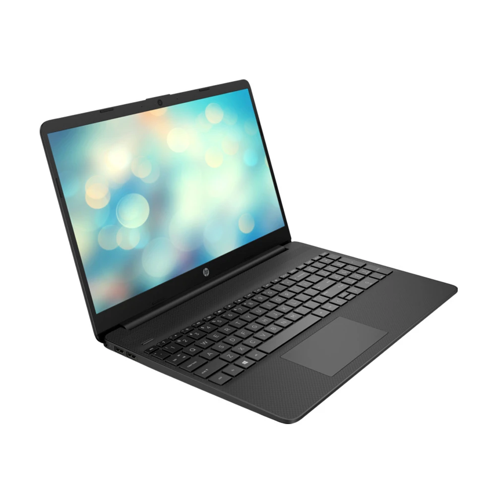 كمبيوتر محمول HP 15s-FQ5021NE Intel® 12Th Gen™ Core I5-1235U، ذاكرة وصول عشوائي DDR4 سعة 8 جيجابايت، محرك أقراص SSD NVMe® سعة 512 جيجابايت، رسومات Intel® Iris® Xe، شاشة 15.6 بوصة بدقة 1366 × 768 (HD)، نظام التشغيل Windows 10 Pro - أسود