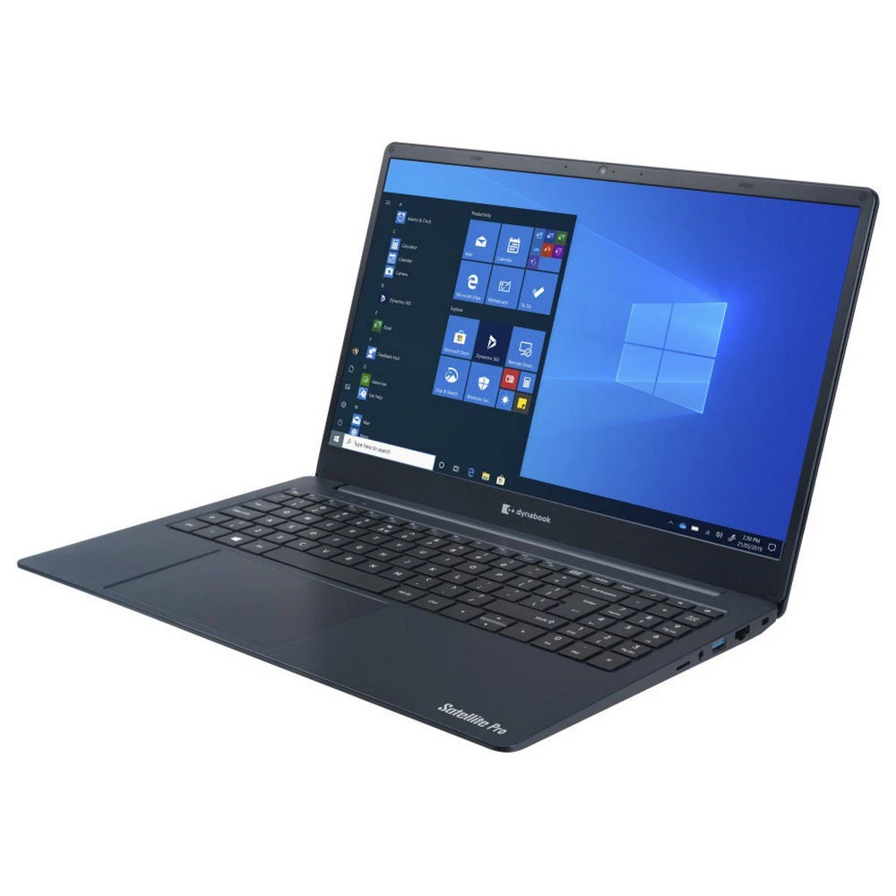 Dynabook Satellite Pro C50D-B-10E AMD® Ryzen™ 7-5800U، ذاكرة وصول عشوائي DDR4 سعة 8 جيجابايت، محرك أقراص SSD NVMe® سعة 256 جيجابايت، رسومات AMD® Radeon®، شاشة 15.6 بوصة IPS بدقة 1920 × 1080 (FHD)، نظام التشغيل Windows 10 Pro - أزرق داكن