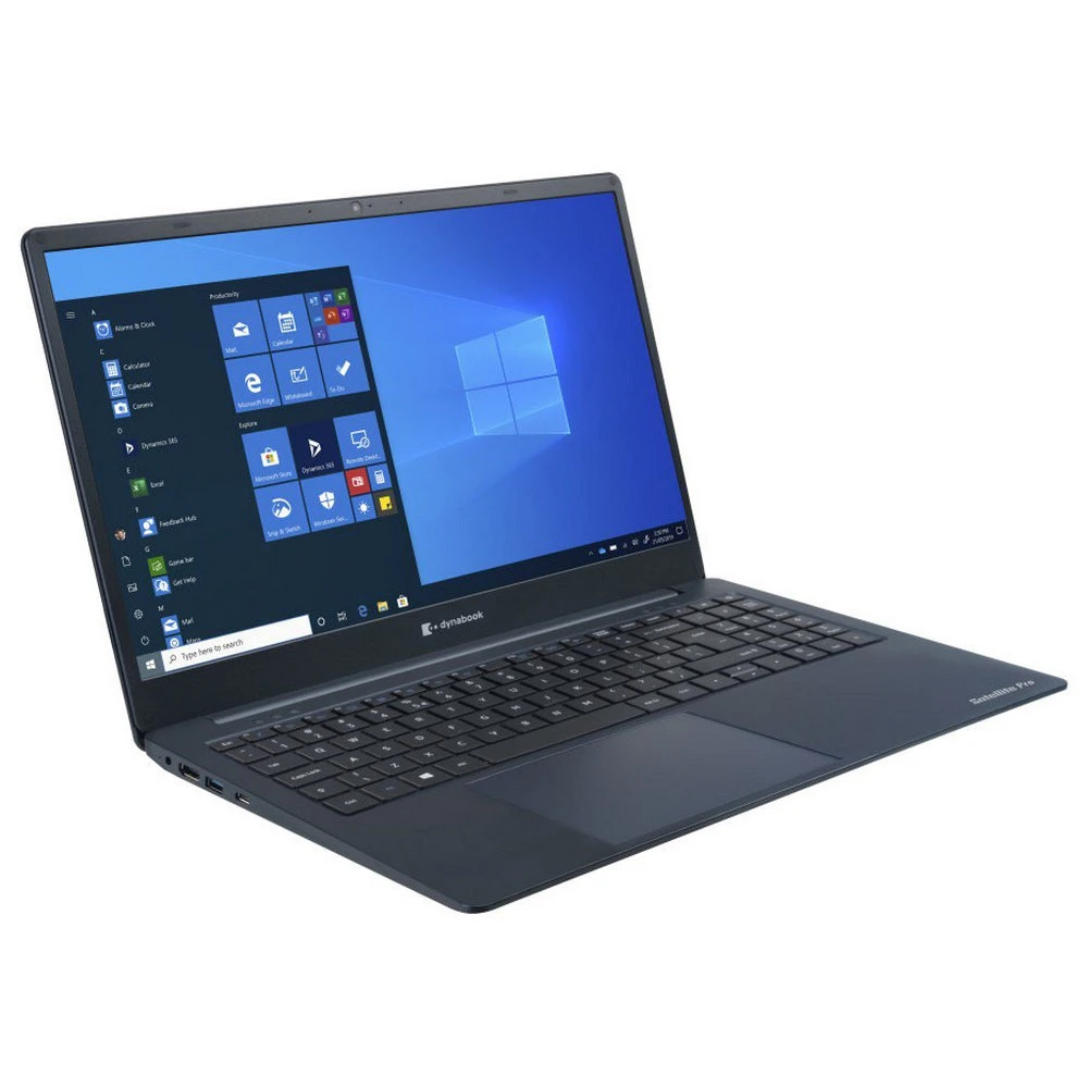 Dynabook Satellite Pro C50D-B-10E AMD® Ryzen™ 7-5800U، ذاكرة وصول عشوائي DDR4 سعة 8 جيجابايت، محرك أقراص SSD NVMe® سعة 256 جيجابايت، رسومات AMD® Radeon®، شاشة 15.6 بوصة IPS بدقة 1920 × 1080 (FHD)، نظام التشغيل Windows 10 Pro - أزرق داكن