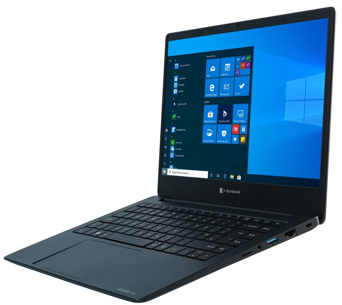 Dynabook C40-J-123 Intel 11Th Gen Core I5-1135G7، 8GB DDR4 Ram، 256GB NVMe® SSD، Intel Xe Graphics، 14" IPS 1920 x 1080 FHD، Windows 10 Pro - أزرق داكن