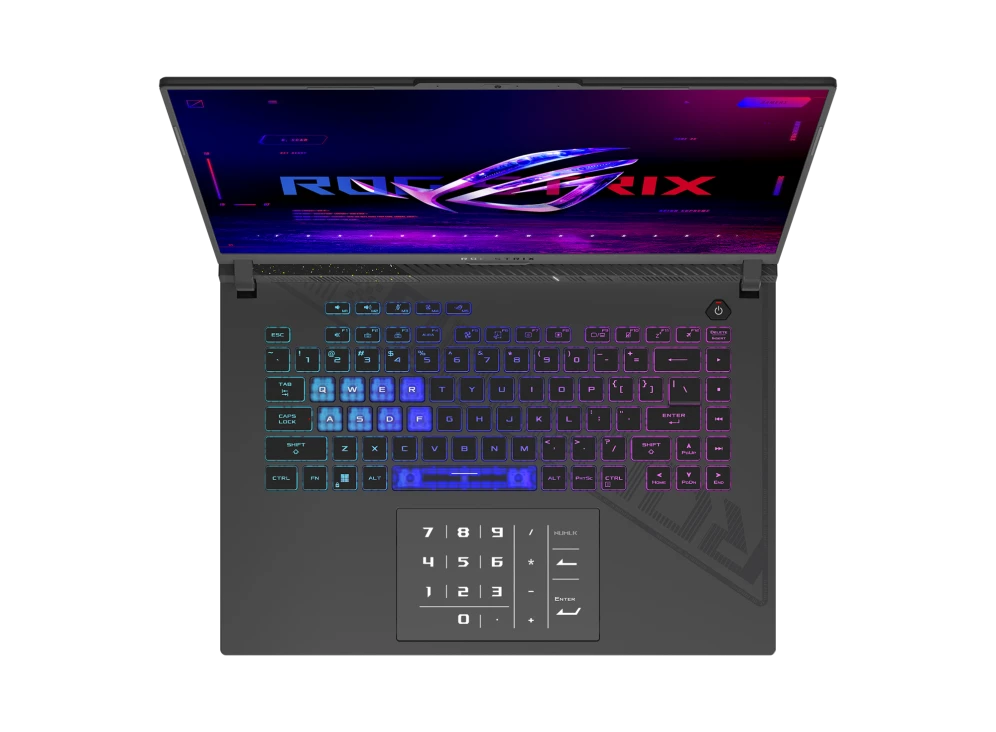 Asus ROG Strix - G16 G614J Intel® 14Th Gen Core I9-14900HX، 32 جيجابايت من ذاكرة الوصول العشوائي DDR5، 1 تيرابايت NVMe® SSD، Nvidia® Geforce™ RTX 4060 8GB GDDR6، شاشة 16.0 بوصة IPS-Level 1920 x 1080 (FHD) 165Hz 3ms، Windows 11 Home - رمادي