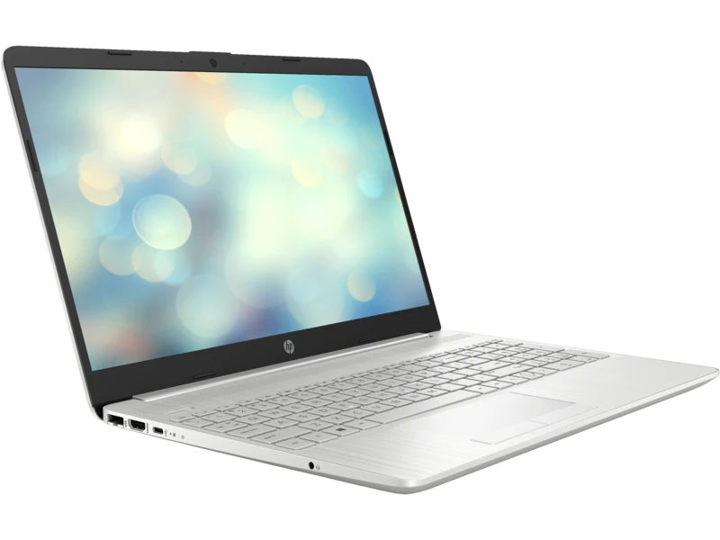 كمبيوتر محمول HP 15-DW4026NIA Intel® Core I7-1255U من الجيل الثاني، 8 جيجابايت DDR4، 512 جيجابايت NVMe® SSD، Nvidia® Geforce MX550 2GB GDDR6، شاشة 15.6 بوصة IPS بدقة 1920 × 1080 (FHD)، نظام التشغيل Windows 11 Pro - فضي