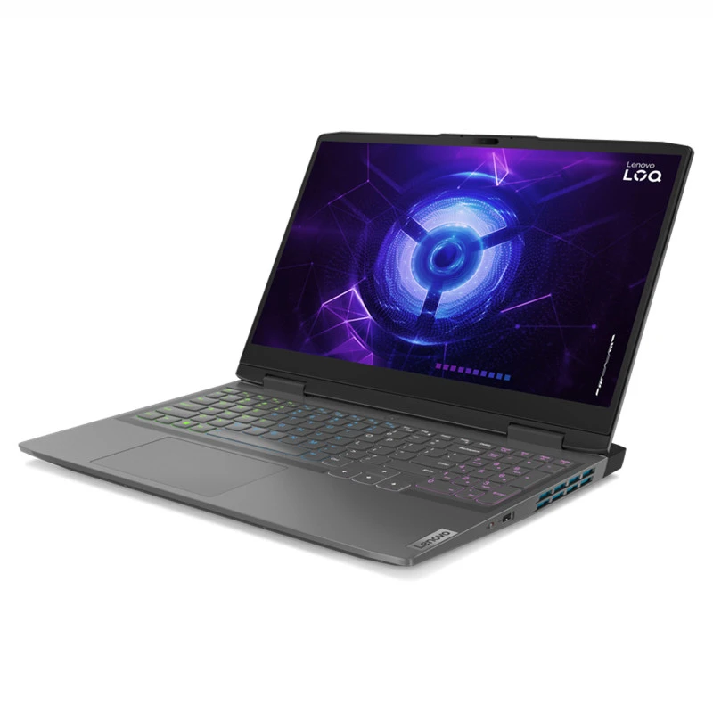 كمبيوتر محمول Lenovo LOQ 15IRX9 Intel® 13Th Gen Core™ I7-13650HX، ذاكرة وصول عشوائي DDR5 سعة 16 جيجابايت، محرك أقراص SSD NVMe® سعة 512 جيجابايت، بطاقة رسومات Nvidia® Geforce™ RTX 4060 سعة 8 جيجابايت DDR6، شاشة 15.6 بوصة IPS بدقة 1920 × 1080 (FHD) بمعدل تحديث 144 هرتز، نظام التشغيل Windows 11 Pro - رمادي