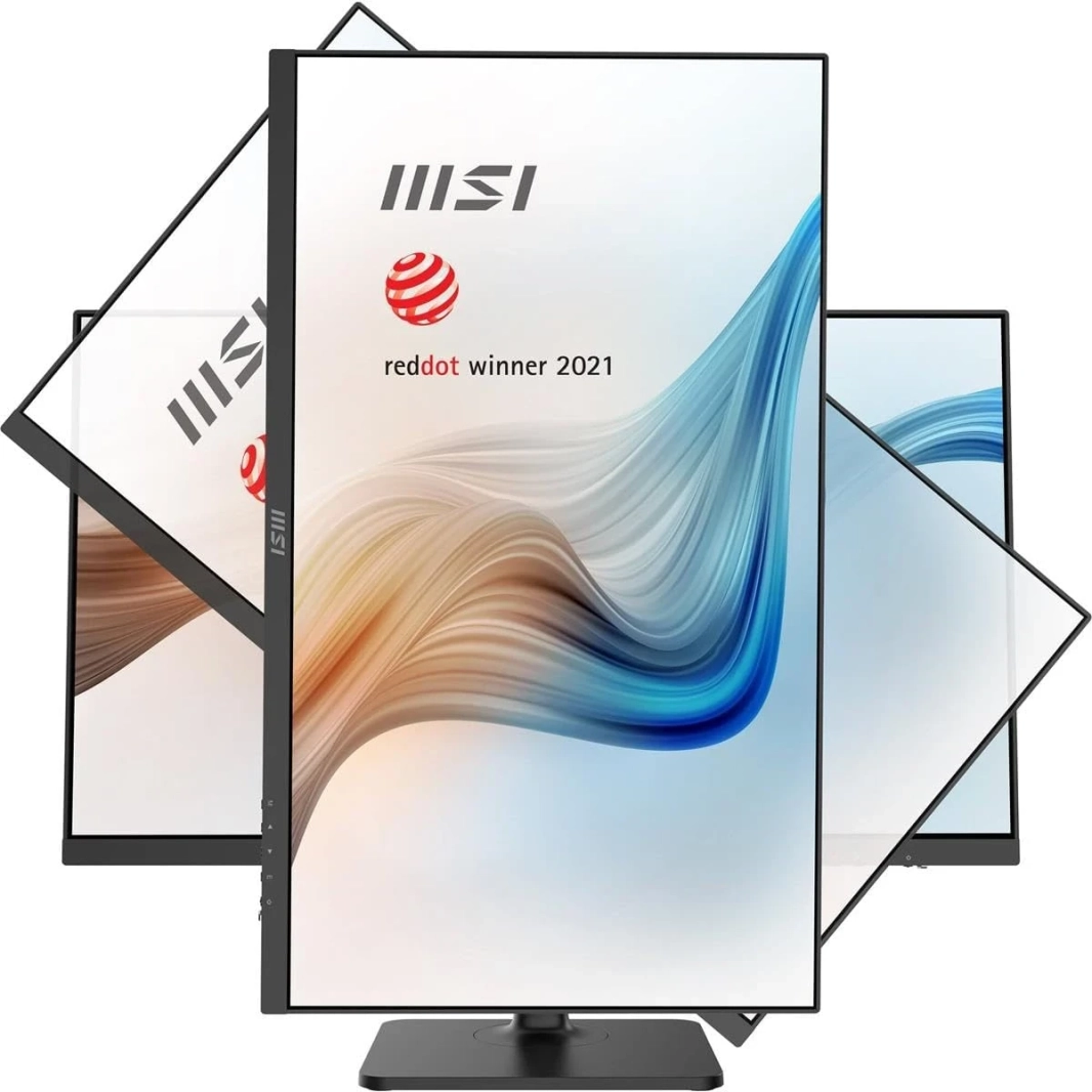 شاشة MSI Modern MD272QP مقاس 27 بوصة IPS 2K 75Hz مع حامل قابل للتعديل لحماية البصر مع USB C ومكبرات صوت