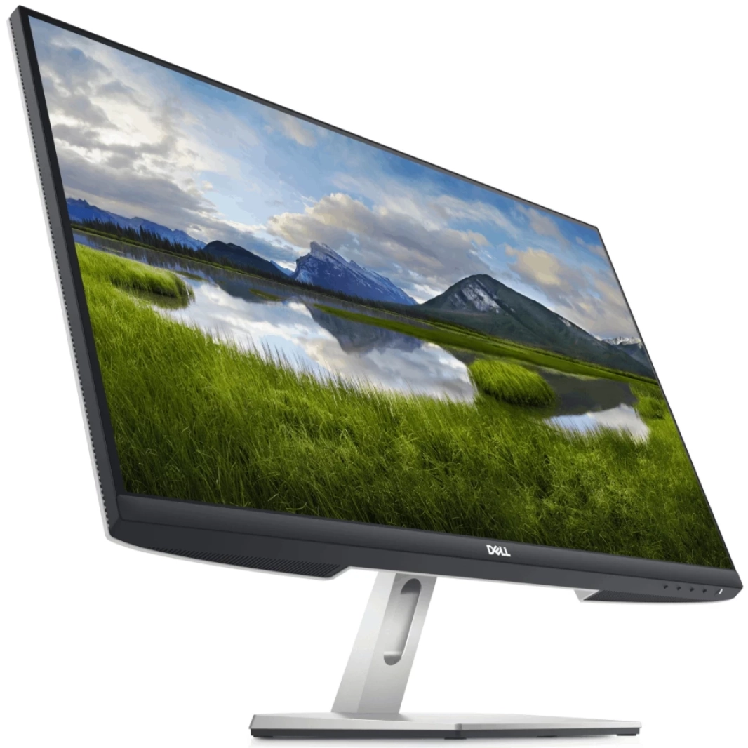 شاشة Dell S2721HN مقاس 27 بوصة بدقة 1920 × 1080 (FHD) IPS بمعدل تحديث 75 هرتز وزمن استجابة 4 مللي ثانية مع AMD FreeSync - بيضاء