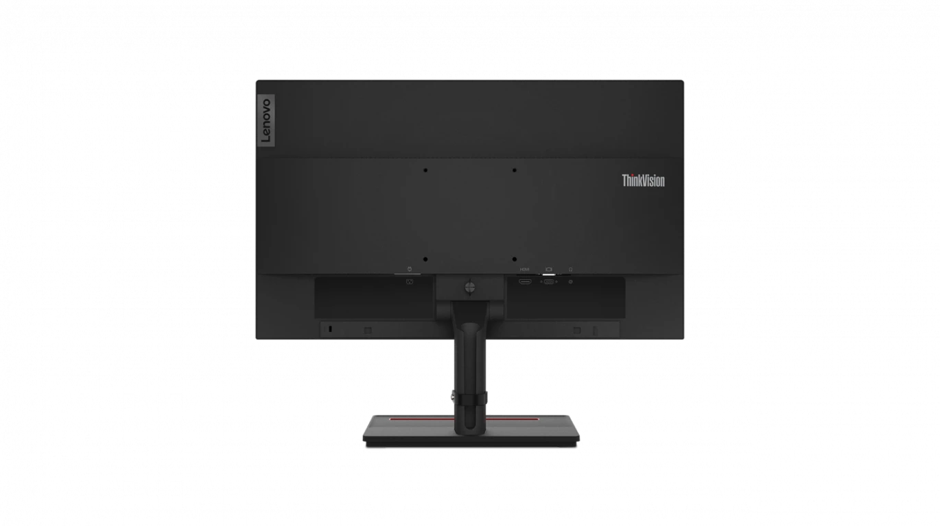 شاشة Lenovo ThinkVision S24e-20 مقاس 23.8 بوصة بدقة 1920 × 1080 (FHD) VA بمعدل تحديث 60 هرتز ومدة استجابة 4 مللي ثانية وتقنية AMD FreeSync™ وHDMI/VGA