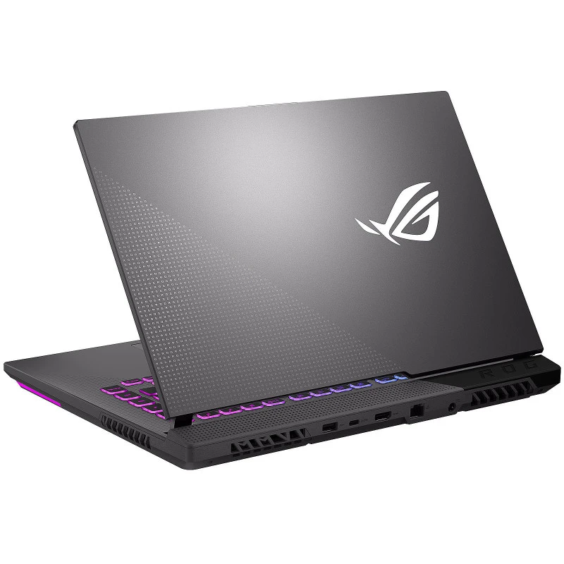 Asus ROG Strix (2021) G15 GA503QM AMD® Ryzen™ 7-4800H، ذاكرة وصول عشوائي DDR4 سعة 16 جيجابايت، محرك أقراص SSD NVMe® سعة 512 جيجابايت، بطاقة رسومات Nvidia® Geforce™ RTX 3060 سعة 6 جيجابايت GDDR6، شاشة 15.6 بوصة بدقة 1920 × 1080 (FHD) وتردد 144 هرتز ووقت استجابة 3 مللي ثانية، نظام التشغيل Windows 11 Home - رمادي