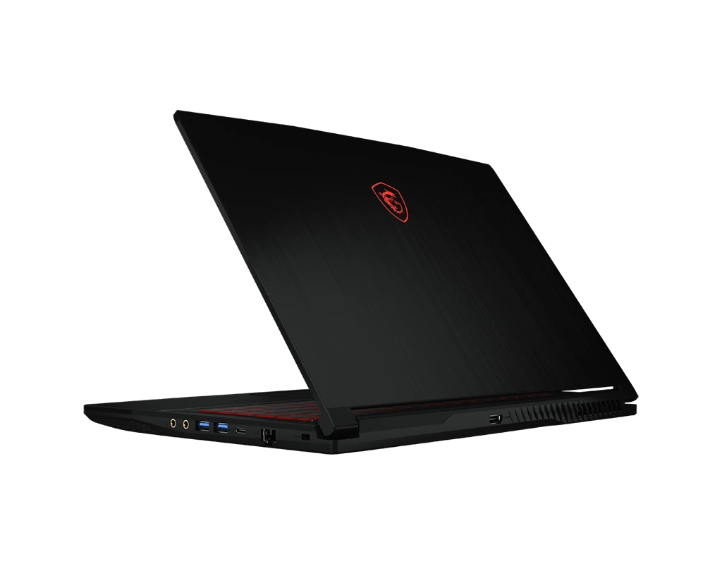 MSI GF63 Thin 11SC Intel® 11Th Gen Core™ I5-11400H، 8 جيجابايت DDR4، 256 جيجابايت NVMe® SSD، Nvidia® Geforce™ GTX 1650 4 جيجابايت GDDR5، 15.6 بوصة IPS 1920 × 1080 (FHD) 60 هرتز 25 مللي ثانية، Windows 11 Home - أسود